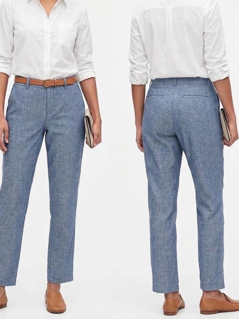 Gap Girlfriend Chambray Khaki, Size 4